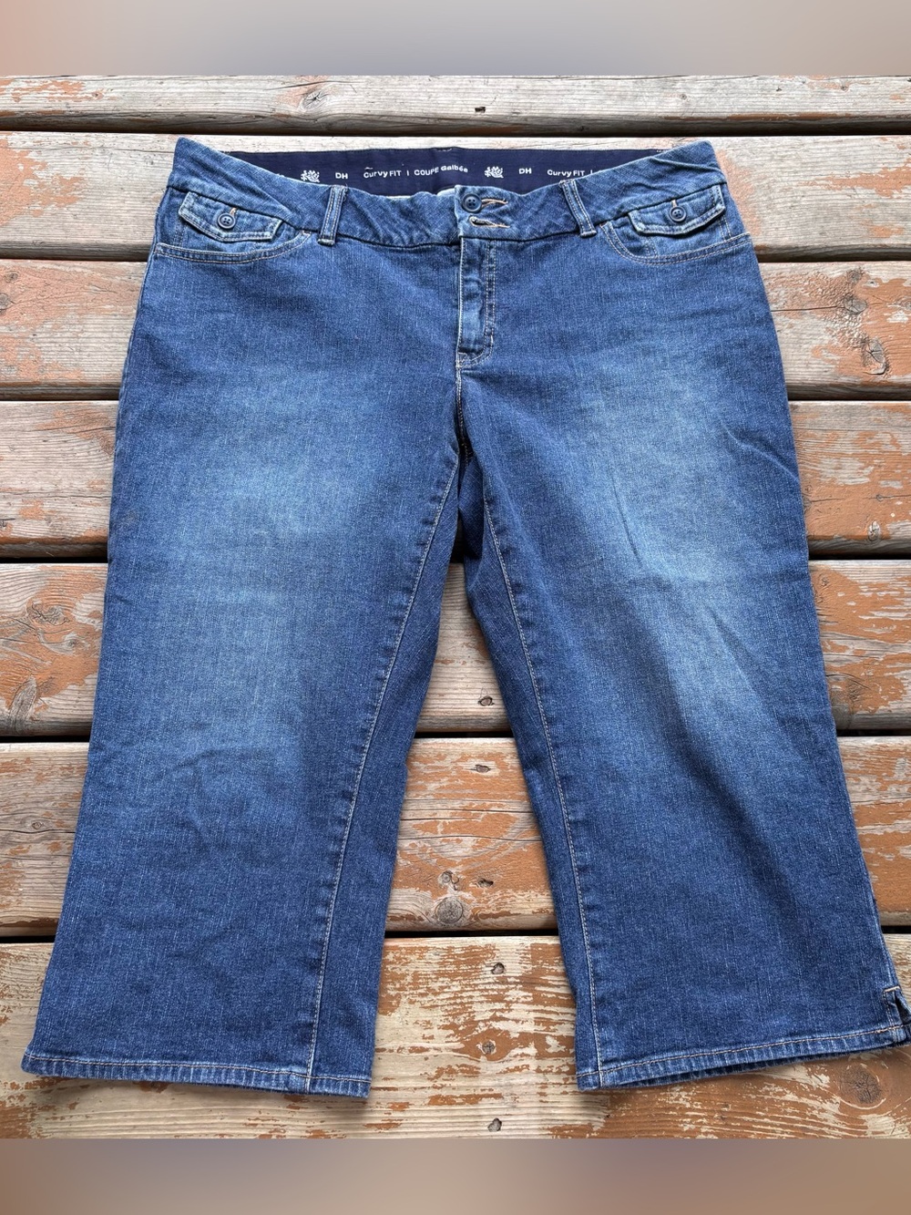 Denver Hayes Curvy Fit Denim Capris - Size 16x20